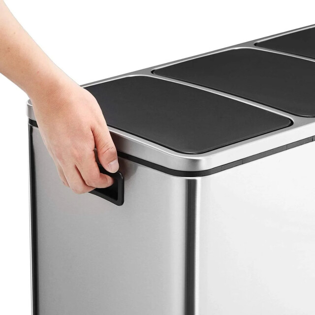 CaliCosy Afvalsorteerbak met 3 pedaalemmerbakken van 18l 2930207 large