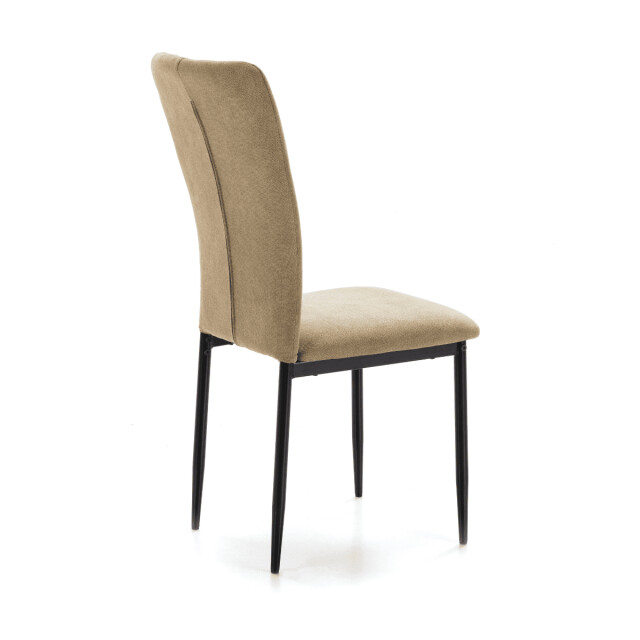 CaliCosy Set van 4 stoelen in stof met zwarte metalen poten l43 cm holly 3078800 large
