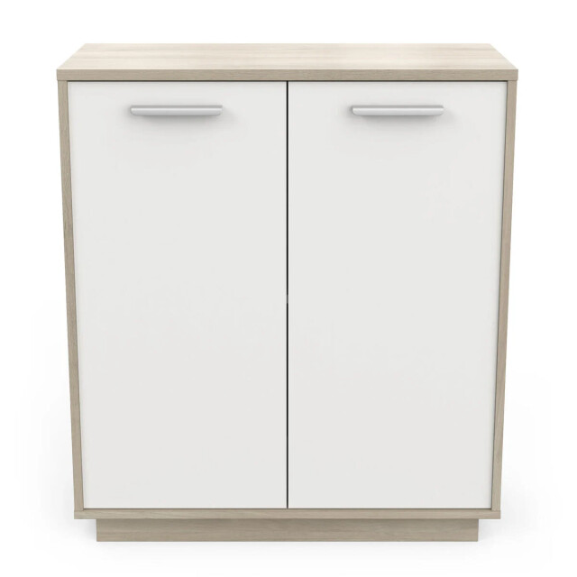 CaliCosy Buffet met 2 deuren, hout- en witdecor, l78 cm léo 2931887 large