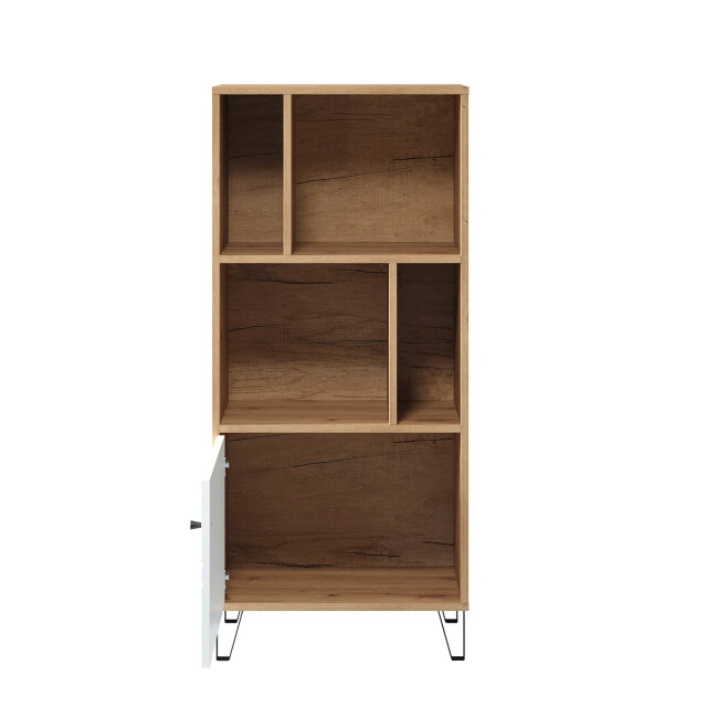 CaliCosy Bibliotheek 1 deur en 4 nissen mat wit h136 cm touch 2931968 large