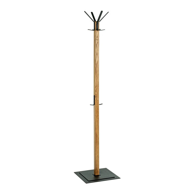 CaliCosy Kapstok van eikenhout en zwart metaal h180 cm 2951220 large
