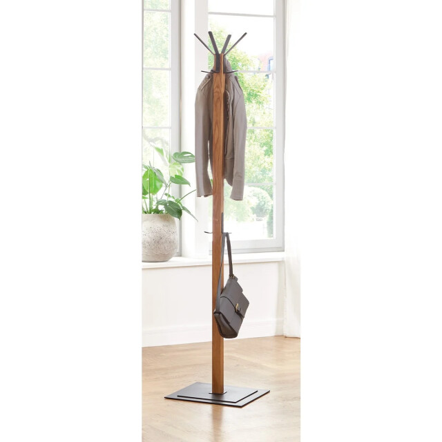 CaliCosy Kapstok van eikenhout en zwart metaal h180 cm 2951220 large