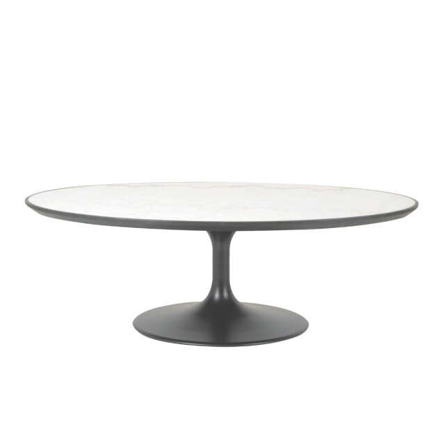 CaliCosy Ovale salontafel van wit marmer tulipe 3018359 large