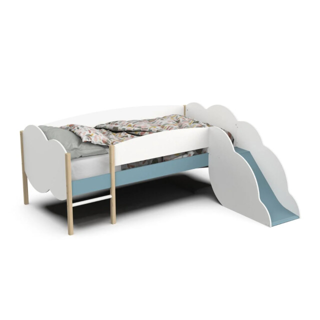 CaliCosy Lot lit toboggan nuage et 2 tiroirs longane 3042317 large