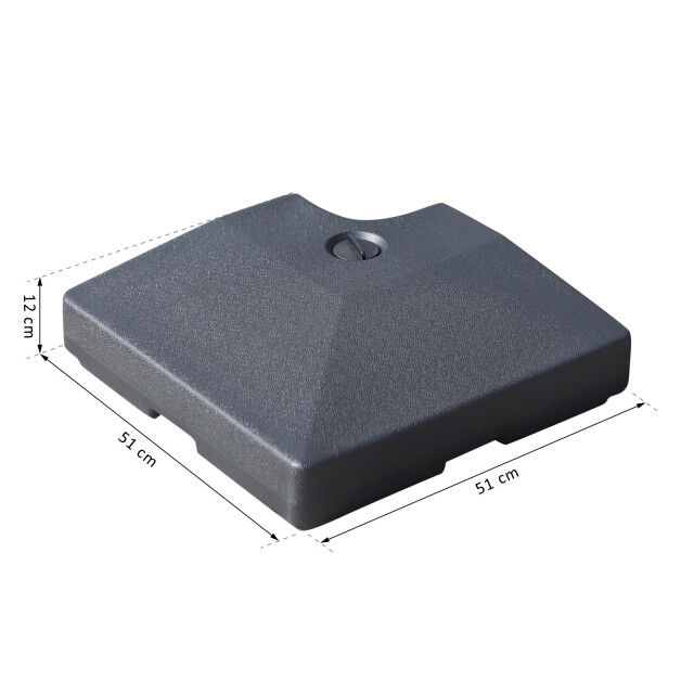 4goodz Parasol kruisvoet gewichtenset, 4-delig tot 130 kg 3169338 large