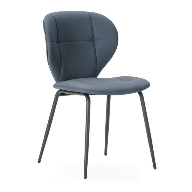CaliCosy Set van 2 stoelen met zwarte metalen poten l50 cm maura 3078779 large