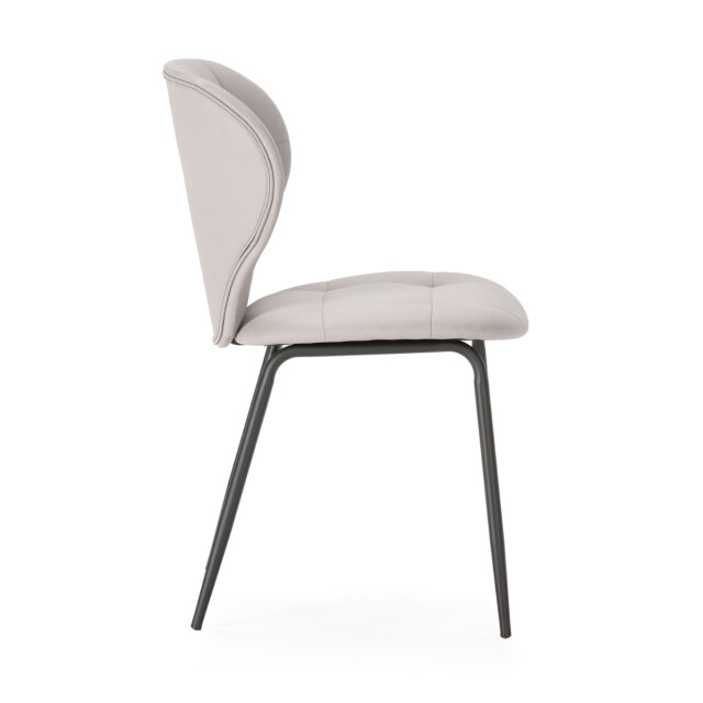 CaliCosy Set van 2 stoelen met zwarte metalen poten l50 cm maura 3078778 large