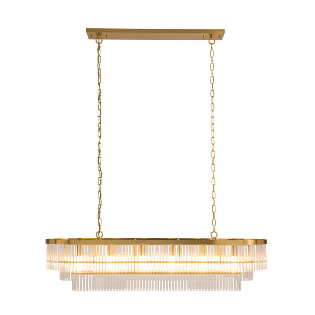 Signature Gouden kroonluchter met kristallen hangers pool 3060998 large