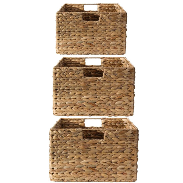 CaliCosy Waterhyacintenmanden met metalen frame set van 3 2929166 large