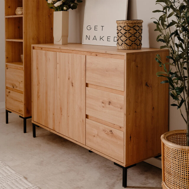 CaliCosy Buffet 2 deuren 3 laden en 1 plank l120 cm plock 2930166 large