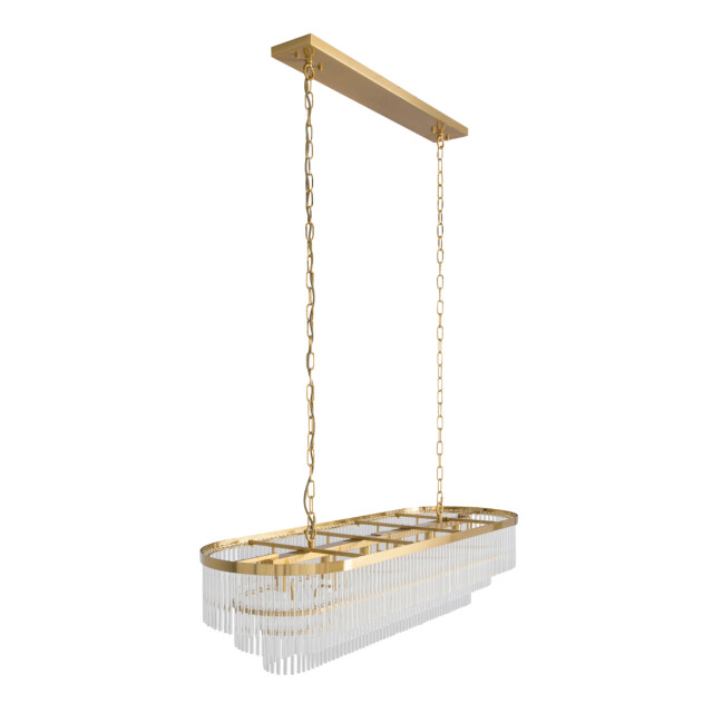 Signature Gouden kroonluchter met kristallen hangers pool 3060998 large
