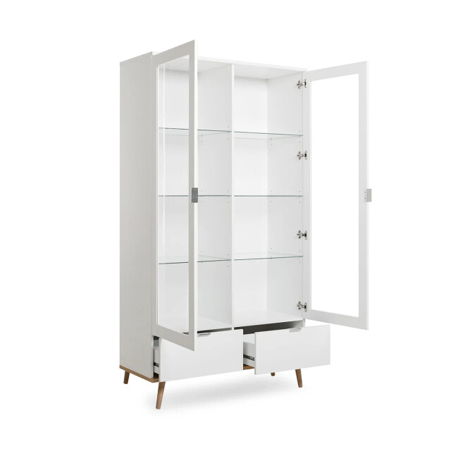 CaliCosy Buffetkast 2 glazen turen 2 laden h185 cm copenhague 2930705 large