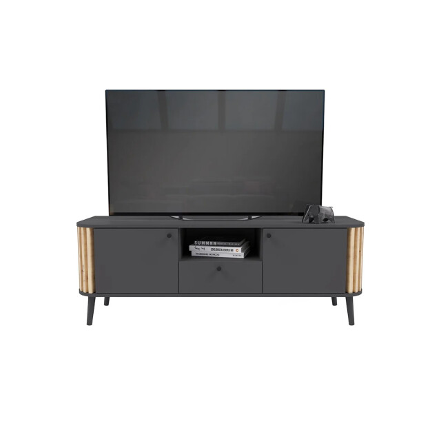 CaliCosy Tv-meubel met 1 lade, 2 deuren en 1 nis l138 cm pure 2951219 large