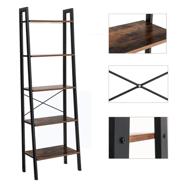 CaliCosy Rek 5 niveaus industriële stijl h172 cm 2930204 large