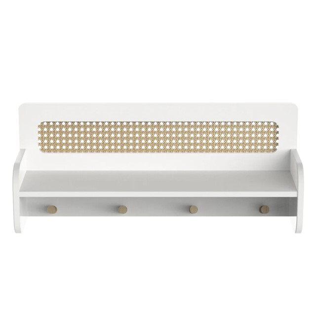 CaliCosy Etagère murale avec 4 patères l68 cm ochna 3042256 large