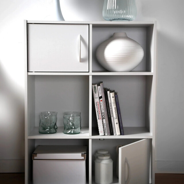 CaliCosy Opbergplank met 6 vakken en 2 deurtjes 2936849 large