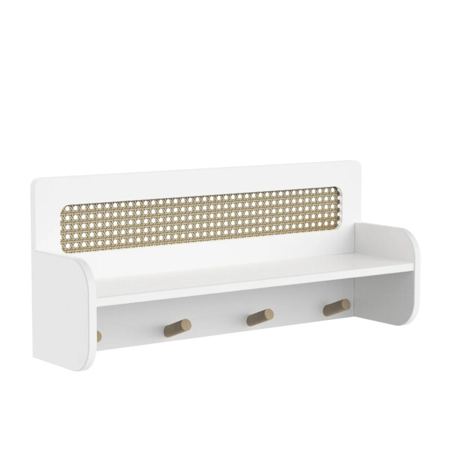 CaliCosy Etagère murale avec 4 patères l68 cm ochna 3042256 large