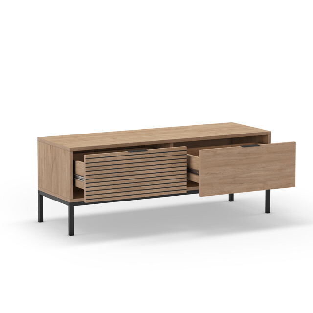 CaliCosy Tv-meubel 2 laden en metalen poten ariel l120 cm 2930285 large