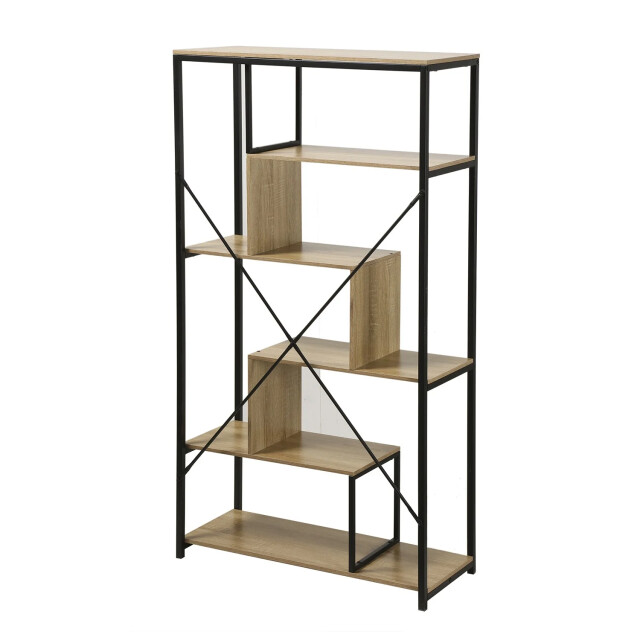 CaliCosy Boekenkast met legplanken 6 niveaus h160 cm 2931825 large