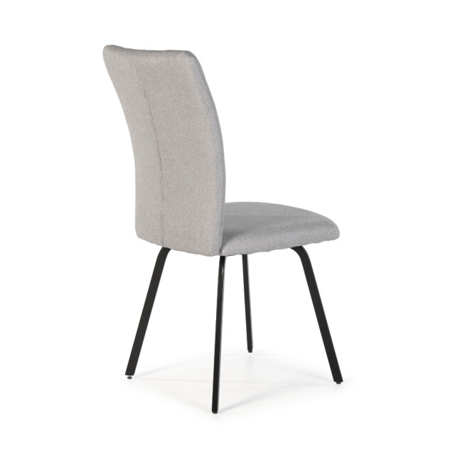 CaliCosy Set van 4 stoelen in stof met zwarte metalen poten l47,5 cm pretty 3078798 large