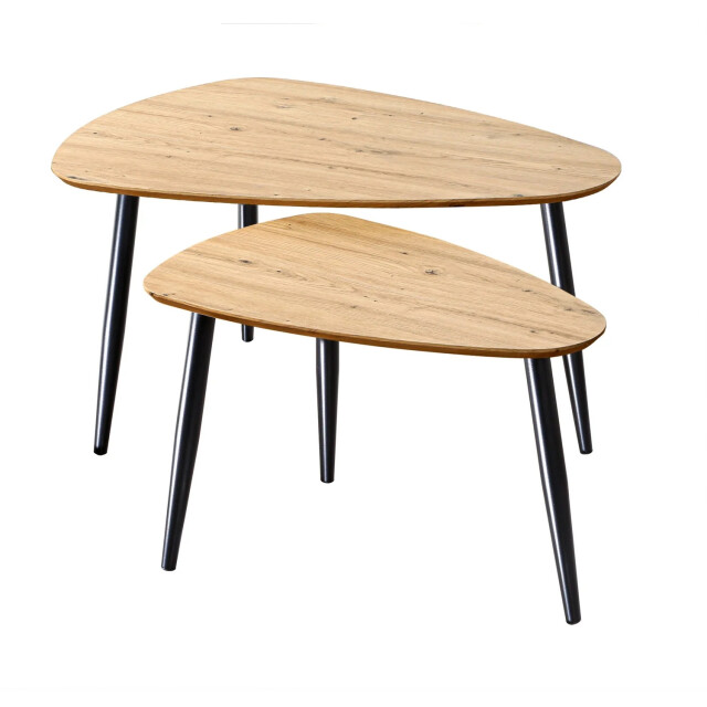 CaliCosy Set van 2 nesttafels met metalen poten 2929544 large