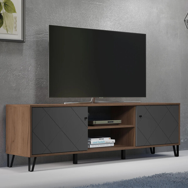 CaliCosy Tv-meubel met 2 deuren en 2 vakken l183 cm monteer 2930385 large