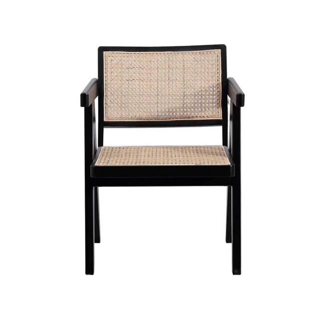 Signature Fauteuil noir et rotin villa 3042277 large