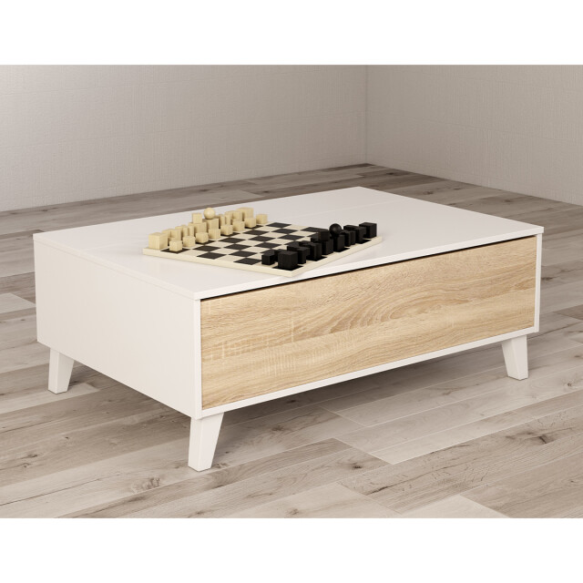 CaliCosy Salontafel met gedeeltelijk opklapbaar blad l100 cm zaiken plus 2930184 large