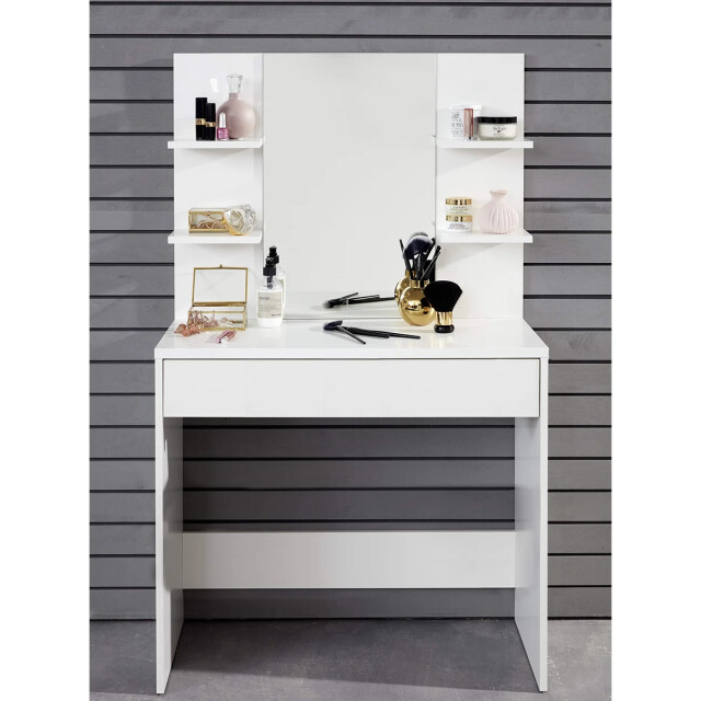 CaliCosy Kaptafel met 4 tabletten, 1 grote lade en 1 spiegel l85 cm basix 2930366 large