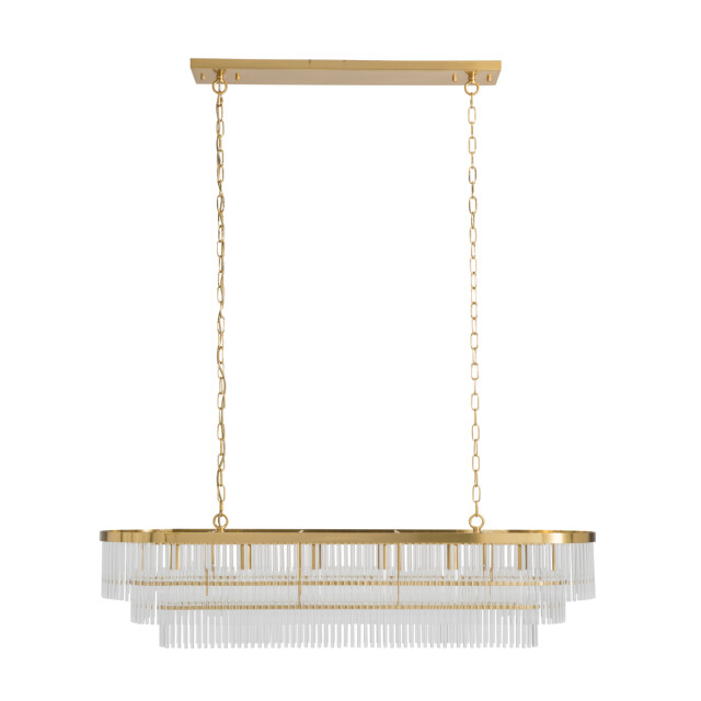 Signature Gouden kroonluchter met kristallen hangers pool 3060998 large