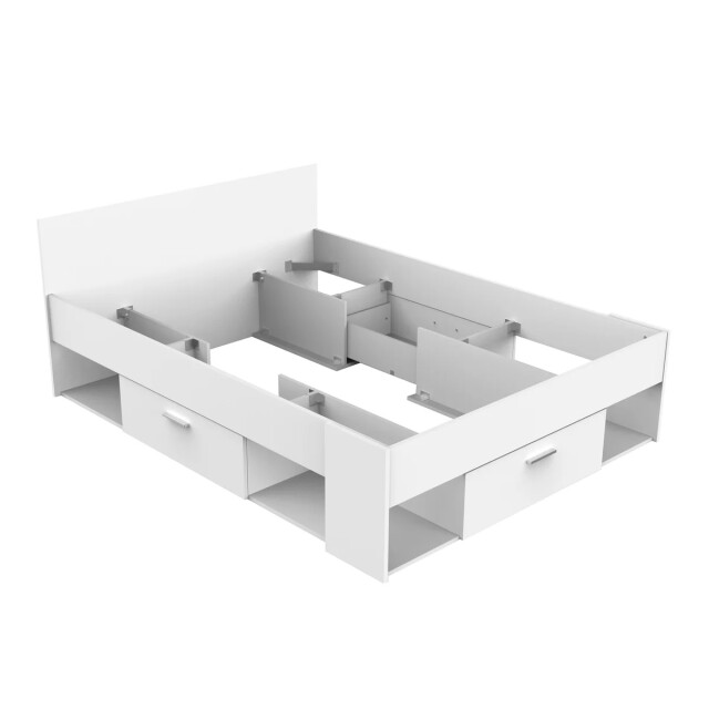CaliCosy Uitschuifbaar bed wit 3 laden 140x190/200cm chicago 2930585 large