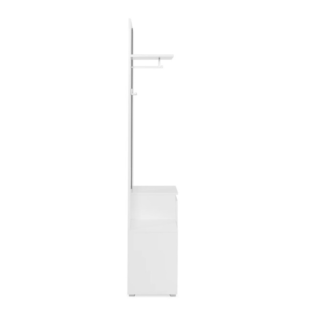 CaliCosy Garderobe voordeur 1 deur, 1 lade en 2 open compartimenten wit h195 cm 2930024 large