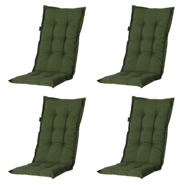 Madison tuinkussens hoge rug panama green 123x50 - 4 stuks 2911398 large