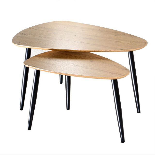 CaliCosy Set van 2 nesttafels met metalen poten 2929544 large
