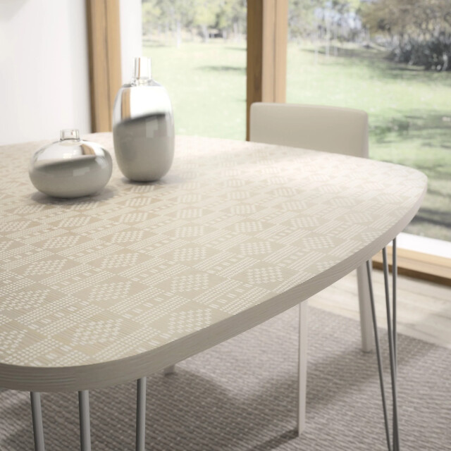 CaliCosy Vierkante eettafel met draadpoten lemon franse productie 2929623 large