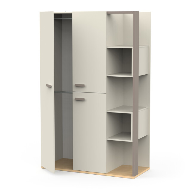 CaliCosy Kast met 3 deuren en 5 open vakken l119,7 cm camillia 3040616 large