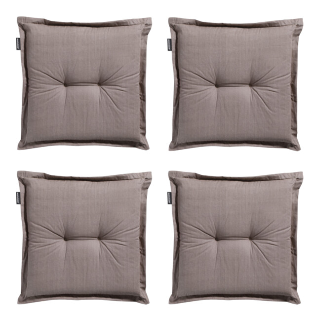 Madison Zitkussen universeel basic taupe 50x50 - 4 stuks 2911377 large