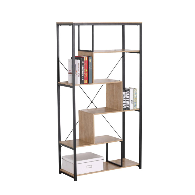 CaliCosy Boekenkast met legplanken 6 niveaus h160 cm 2931825 large