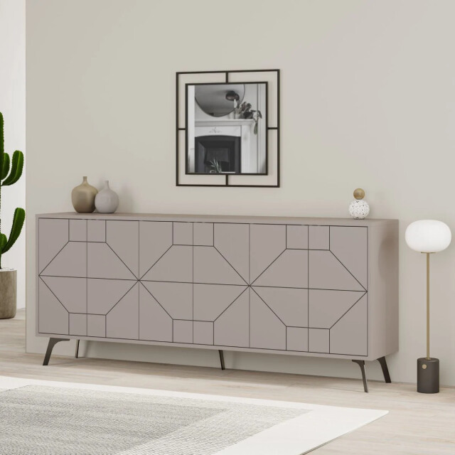 CaliCosy Buffet met 6 versierde deuren l184 cm dune 2937829 large