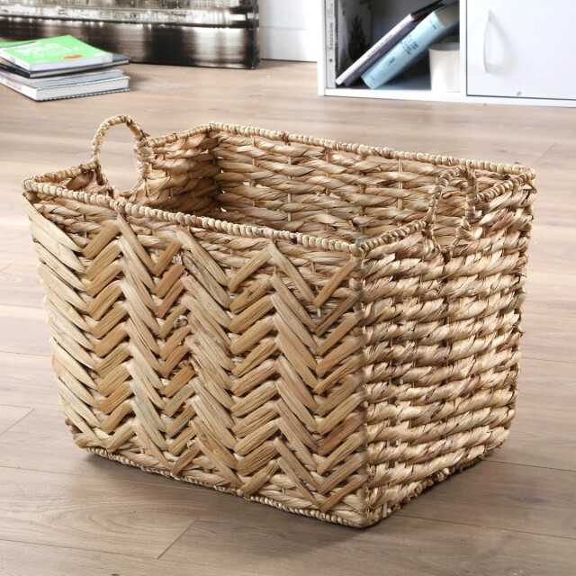 CaliCosy Hoge mand van waterhyacint h37 cm 2929465 large
