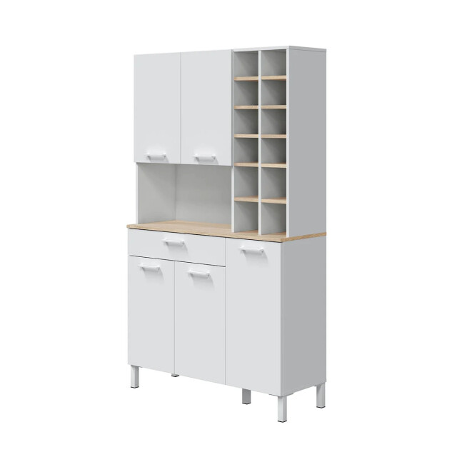 CaliCosy Buffetkast hoog 5 deuren 1 lade met vakken h186 cm kira 2932083 large