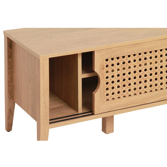CaliCosy Tv-meubel met 2 schuifdeuren, rotan decor 2929663 large
