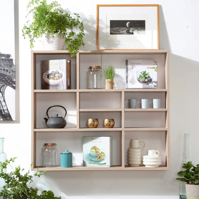 CaliCosy Wandplank 9 compartimenten l90 cm mika 2936968 large
