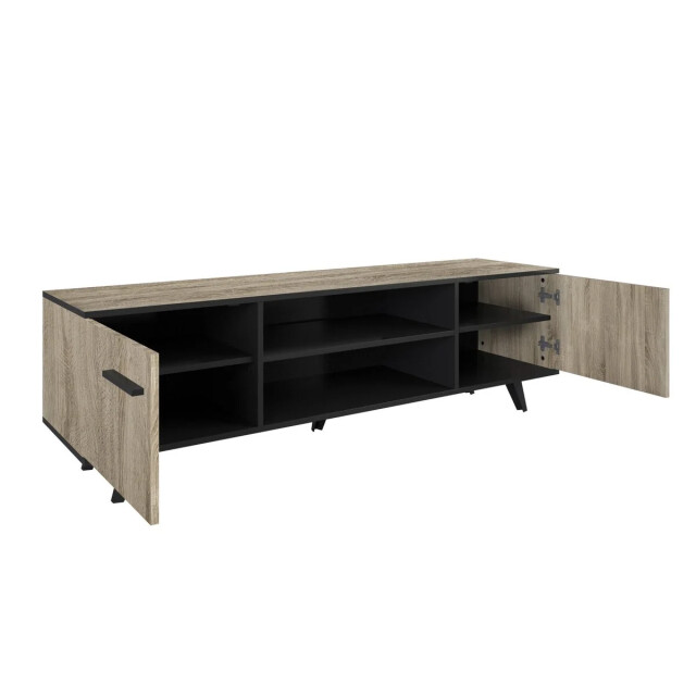 CaliCosy Tv-meubel met 2 deuren en 2 nissen, 151,4 cm wayne 2929903 large