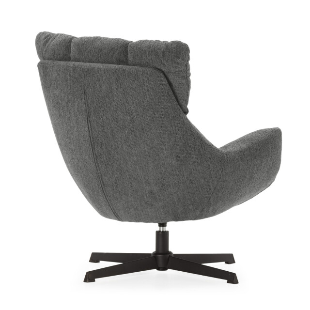 CaliCosy Fauteuil in gewatteerde stof met zwarte metalen poten h89 cm odette 3084071 large
