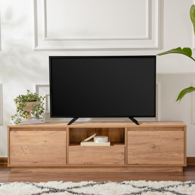 CaliCosy Tv-meubel met 3 neerklapbare deuren en 1 open vak l160 cm vanguard 3016936 large