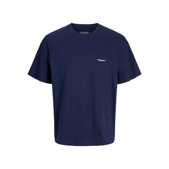 Jack & Jones Heren t-shirt jorparos easter ronde hals donker 12273171-Ocean Cavern large