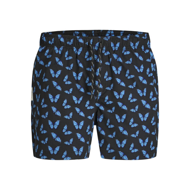 Jack & Jones Jongens zwemshort jpstmaui vlinderprint zwart/blauw 12273843-Black large