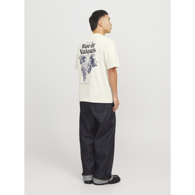 Jack & Jones Heren t-shirt jorparos easter ronde hals off white 12273171-Antique Whites large