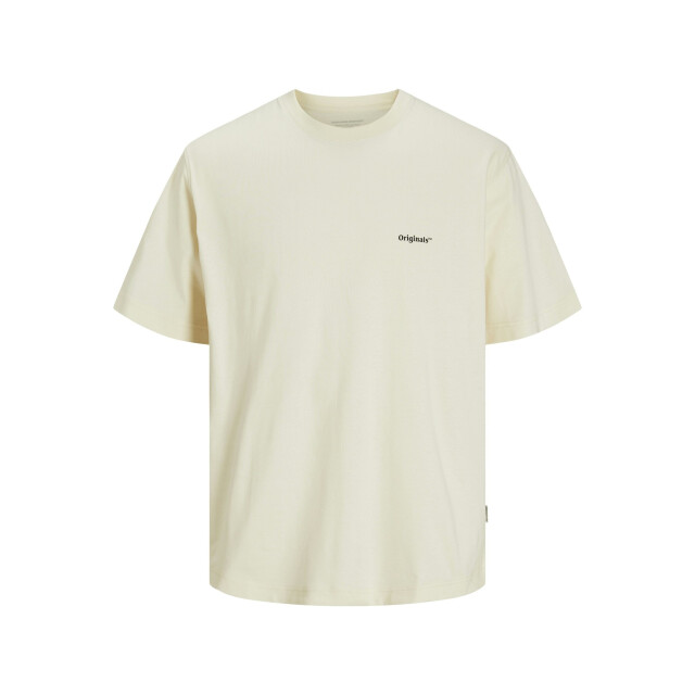 Jack & Jones Heren t-shirt jorparos easter ronde hals off white 12273171-Antique Whites large